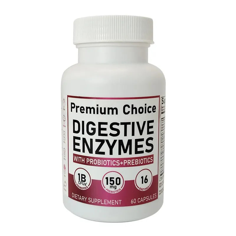 Digest+ digestive enzyme complex, 60 capsules.